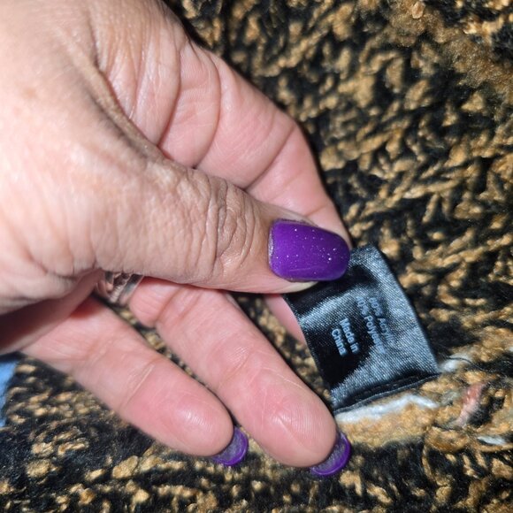 Lane Bryant Brand - Multi Colored, Striped Woven V-neck Long Sleeved Sweater - Picture 8 of 9